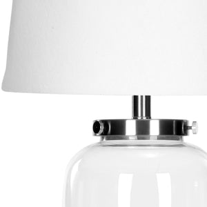22.5" Evan Fillable Glass Table Lamp Clear - Includes CFL Light Bulb (SB301)