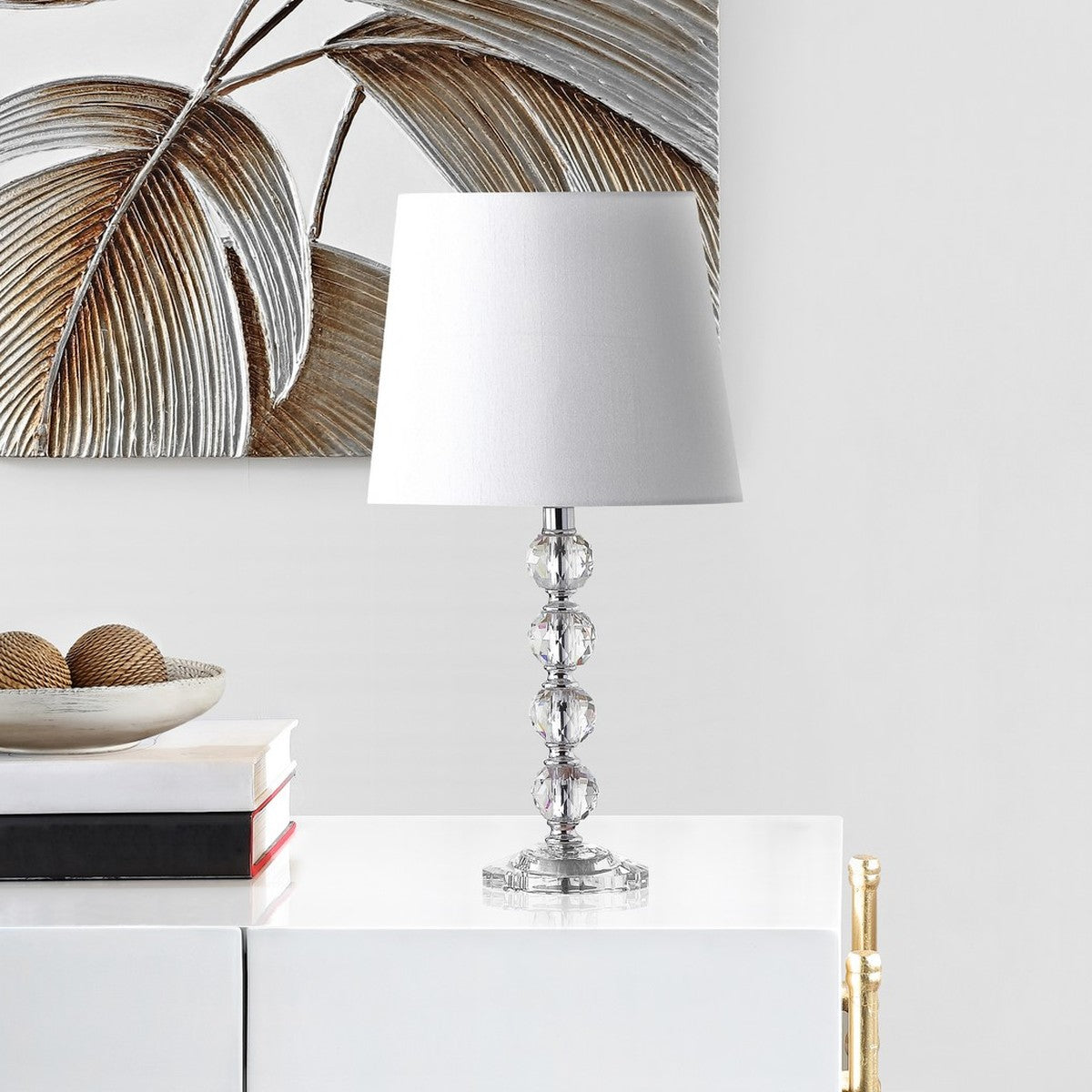 Nola 16-Inch H Stacked Crystal Ball Lamp (Set of 2) #1667HW