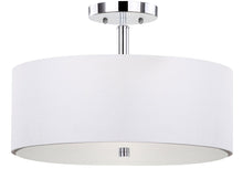 Load image into Gallery viewer, Clara 16-in Chrome Semi-flush Mount Light(2573RR)

