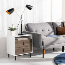 Load image into Gallery viewer, Mavis 32 in. Black Balance Table Lamp with Black Shade (SB1080)
