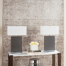 Load image into Gallery viewer, Joyce Grey Faux Snakeskin 27.75&quot; Table Lamp - Set of 2 #969HW
