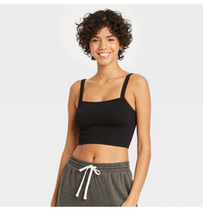 Women's Seamless Ribbed Cropped Tank Top