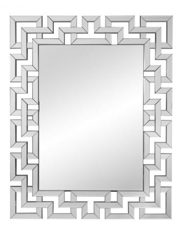 Bassett Mirror Company Thoroughly Modern Winslow Wall Mirror in Clear Mirror
