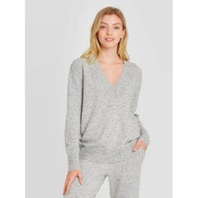 Load image into Gallery viewer, Women's Lounge V-Neck Pullover Sweater
