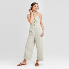 Load image into Gallery viewer, Women's Sleeveless Button Front Jumpsuit

