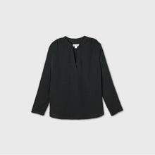 Load image into Gallery viewer, Women&#39;s Plus Size Long Sleeve Essential Pop Over Blouse

