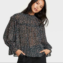Load image into Gallery viewer, Women&#39;s Polka Dot Balloon Long Sleeve Blouse
