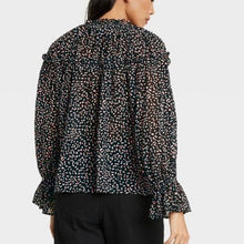 Load image into Gallery viewer, Women&#39;s Polka Dot Balloon Long Sleeve Blouse
