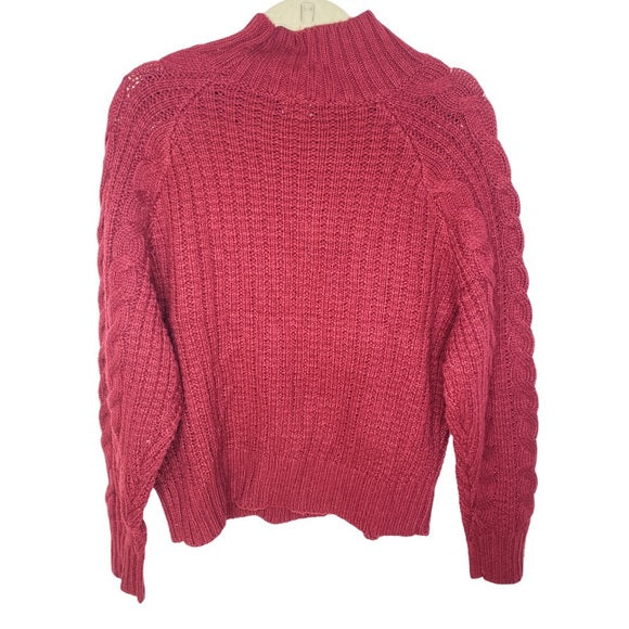 Women's Mock Neck Knit Pullover Sweater