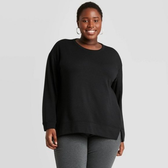Women's Plus Size Crewneck Pullover Sweater