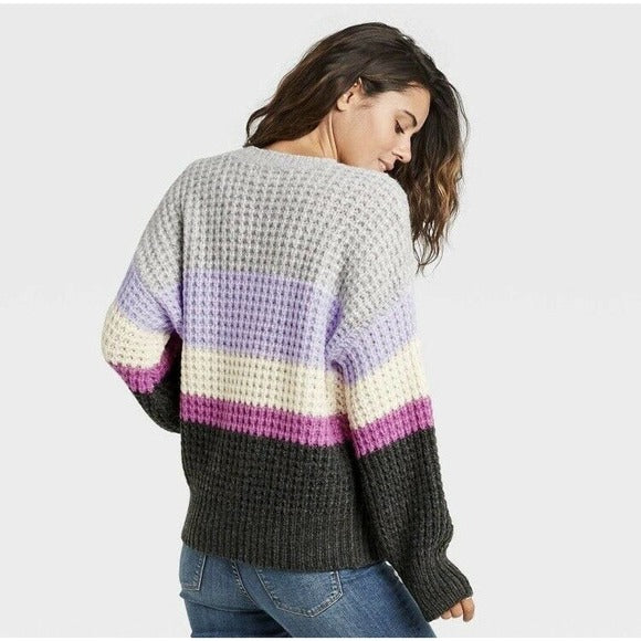 Women's Striped Knit Sweater