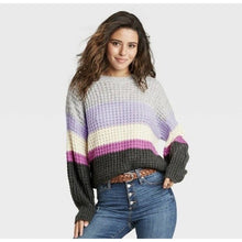 Load image into Gallery viewer, Women&#39;s Striped Knit Sweater

