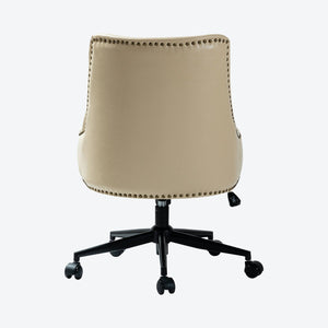 Idalia Task Chair - Ivory - Faux Leather