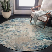 Load image into Gallery viewer, Safavieh Clearance Madison Blue/Grey Rug 5&#39; round

