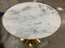 Load image into Gallery viewer, Marble Top Leilani Tulip Dining Table
