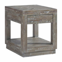 Load image into Gallery viewer, Modus Herringbone Solid Wood 1 Drawer End Table 7360RR
