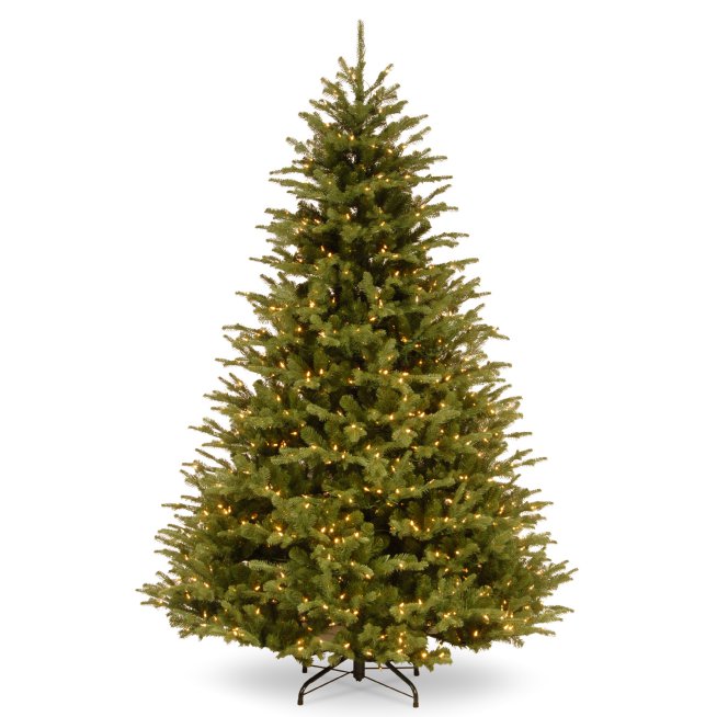 National Tree Company 7.5-ft Pre-Lit Traditional Artificial Christmas Tree 18AH