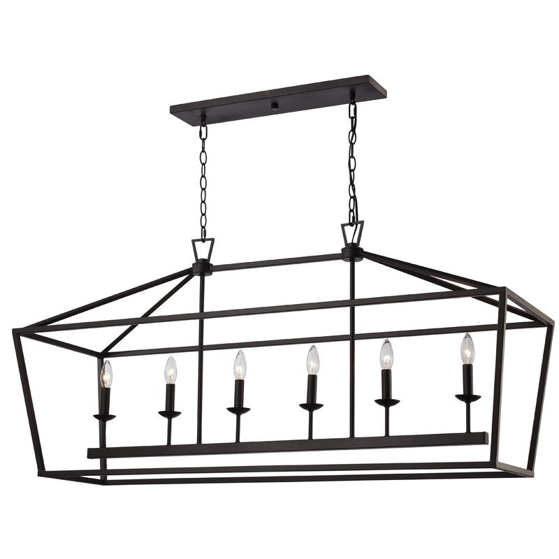 Carmen 6 - Light Kitchen  Island Linear Pendant MRM2071