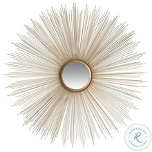 Load image into Gallery viewer, Gold Sun Burst Mirror
