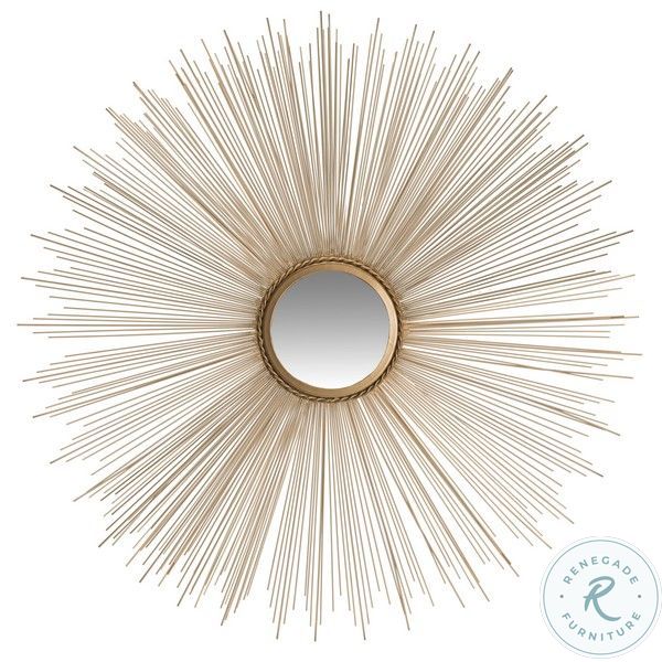 Gold Sun Burst Mirror