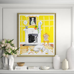 Soicher Marin Missing You Framed Painting Print on Paper *AS IS* #CR1016
