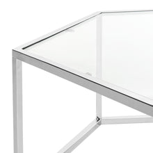 Load image into Gallery viewer, Eliana Glass/Chrome Coffee Table #946HW
