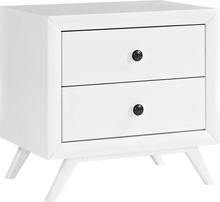 Load image into Gallery viewer, Tracy White Nightstand with China Ash Veneer Material #9940
