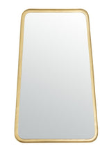 Load image into Gallery viewer, Alta 31.5-in L x 19.5-in W Irregular Brushed Brass Framed Wall Mirror (SB1075)
