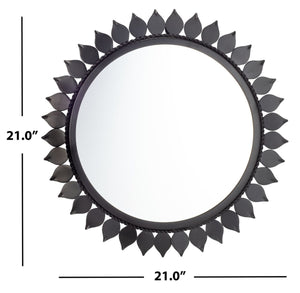 Nally 21 in. X 21 in. Matte Black Framed Mirror (SB313)&(SB325)