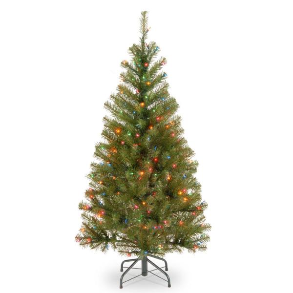 4 ft. Aspen Spruce Artificial Christmas Tree with Multicolor Lights 755CDR