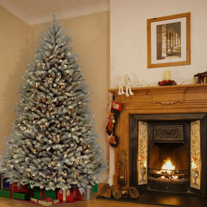 7.5 ft. Dunhill Blue Fir Artificial Christmas Tree with Clear Lights 745CDR