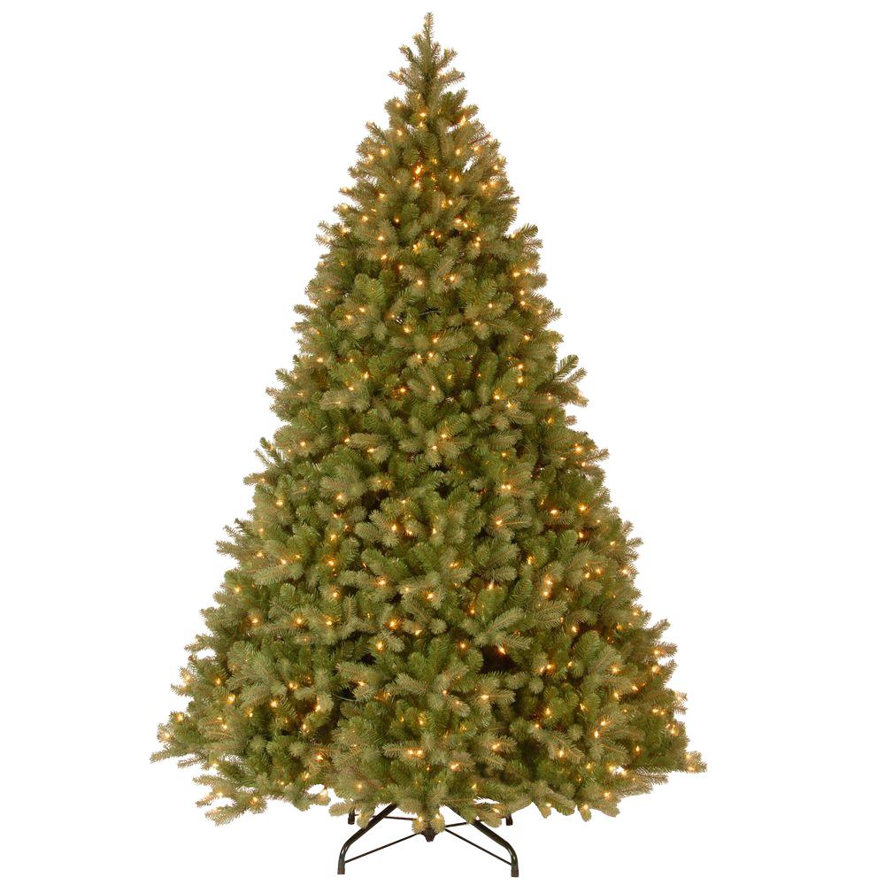 National Tree Company 10-ft Pre-Lit Traditional Artificial Christmas Tree with 1200 Constant White Clear Incandescent Lights 827CDR