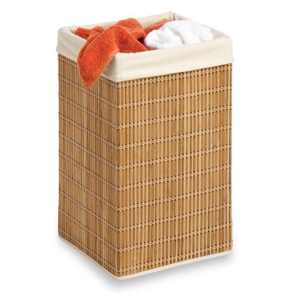 Square Bamboo Wicker Laundry Hamper 2027CDR