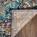 Load image into Gallery viewer, Monaco Navy/Light Blue 2 ft. x 16 ft. Border Runner Rug Runner
