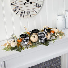 Load image into Gallery viewer, 32&quot; White Pumpkin &amp; Berries Artificial Candelabrum (LW226)
