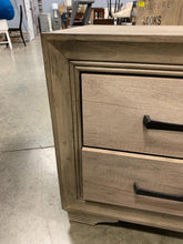 Load image into Gallery viewer, Gray wood stained 2 Drawer Nightstand
