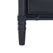 Load image into Gallery viewer, Mina Modern Coastal 3 Drawer 25&quot; H Bamboo Nightstand in Navy #777HW
