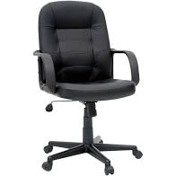 Office Chair Bonded Leather Black - Room Essentials™ #4318