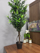 Load image into Gallery viewer, 5&#39; H Artificial Olive Tree in Pot
