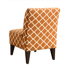 Load image into Gallery viewer, North Accent Slipper Orange Pattern Side Chair 7495

