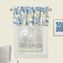 Load image into Gallery viewer, Set of 2 - Aster Window Valance 52”Wx18”L Sea Breeze of Feathers
