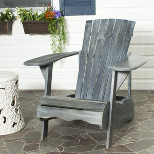 Mopani Ash Gray Wood Adirondack Chair (SB80)