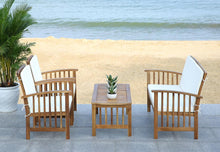 Load image into Gallery viewer, Rocklin 4-Piece Wood Frame Patio Conversation Set with Cushions #1680HW
