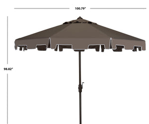 Zimmerman 9 ft. Aluminum Market Tilt Patio Umbrella in Grey (SB1004)