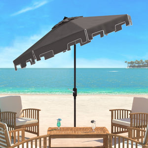 Zimmerman 9 ft. Aluminum Market Tilt Patio Umbrella in Grey (SB1004)
