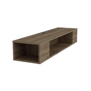 Decorotika Peti 53'' Wide Floating, Wall Mounted TV Stand & Media Console for TVs up to 61'' - Oud Oak
