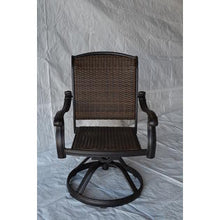 Load image into Gallery viewer, Santa Clara Outdoor Patio Set of 2 Swivel Rocker Dining Chairs Cast Aluminum Antique Bronze #1048HW
