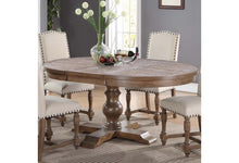 Load image into Gallery viewer, Round Pedestal Dining Table with 18&quot; Leaf

