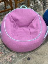 Load image into Gallery viewer, Jersey Bean Bag Chair with Pockets Violet-child size
