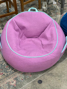 Jersey Bean Bag Chair with Pockets Violet-child size